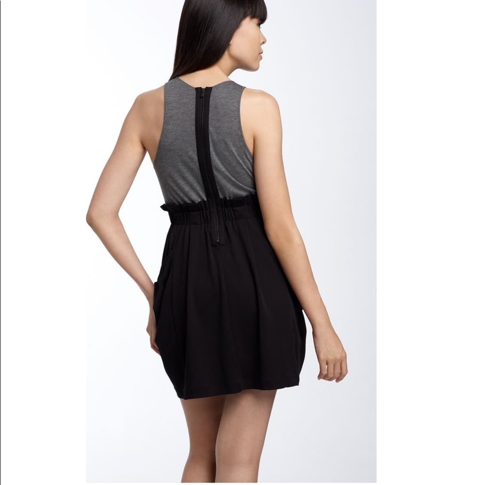 Theory Cyra Serenity tank dress black and grey